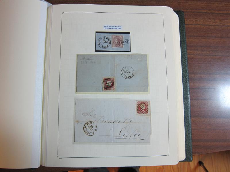 0014 (11).jpg -     Lote:    14      Marcofilia      Lotes Especiais       Descrição:      Portugal.   Colecção montada em dois álbuns com estudo especializado das marcas de duplo círculo e circulares do Porto, com selos de diversas emissões e cartas. Lote a ver.        Lote       Valor Base:     &euro; 1.500,00     Valor Venda:     &euro; 1.500,00     